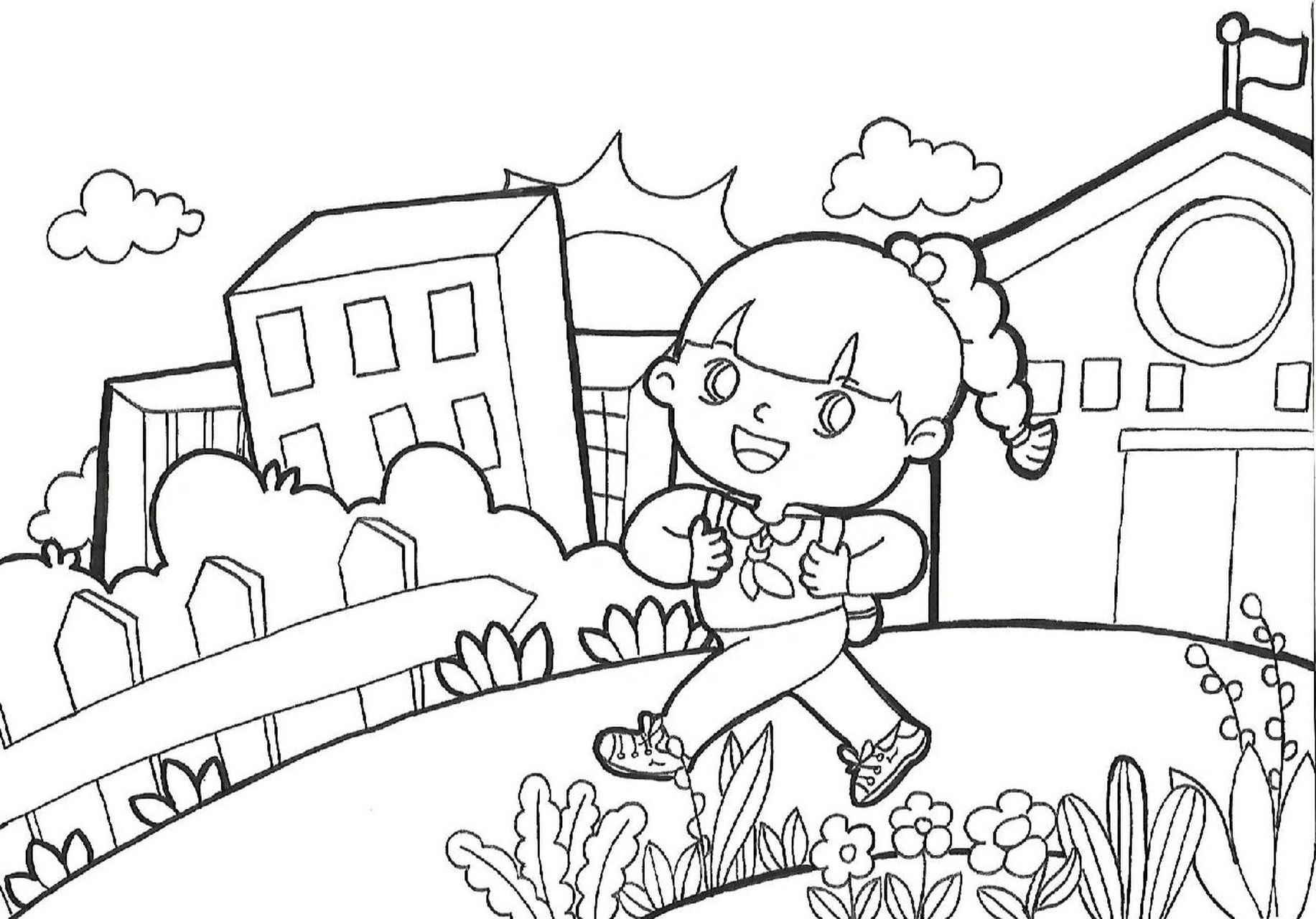 97原创 | 儿童简笔画—放学啦～ 92一天中最快乐的时光,应该就是
