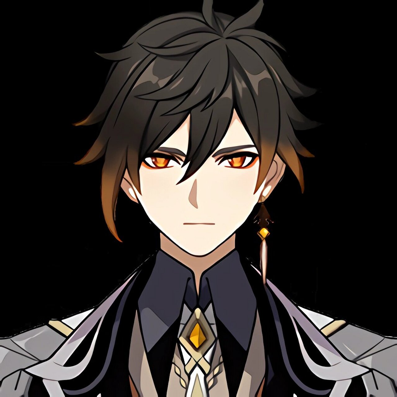 原神高清立绘④ 长按图片即可保存 这一弹按顺序是:魈上仙,申鹤,钟离