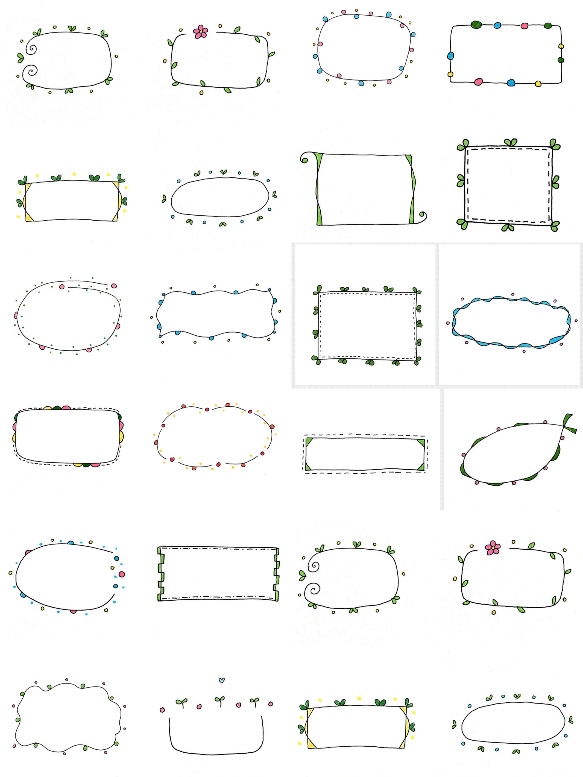 一张图学会30种手抄报边框 简单又好看