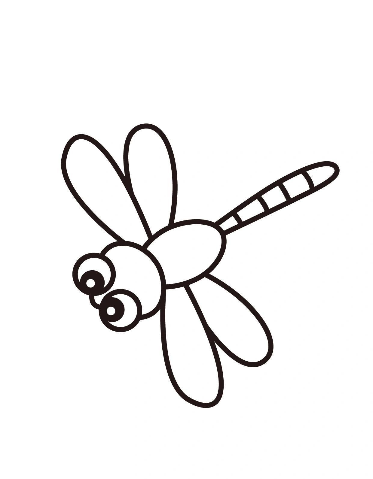 简笔画|蜻蜓97 幼儿园宝宝简笔画教程