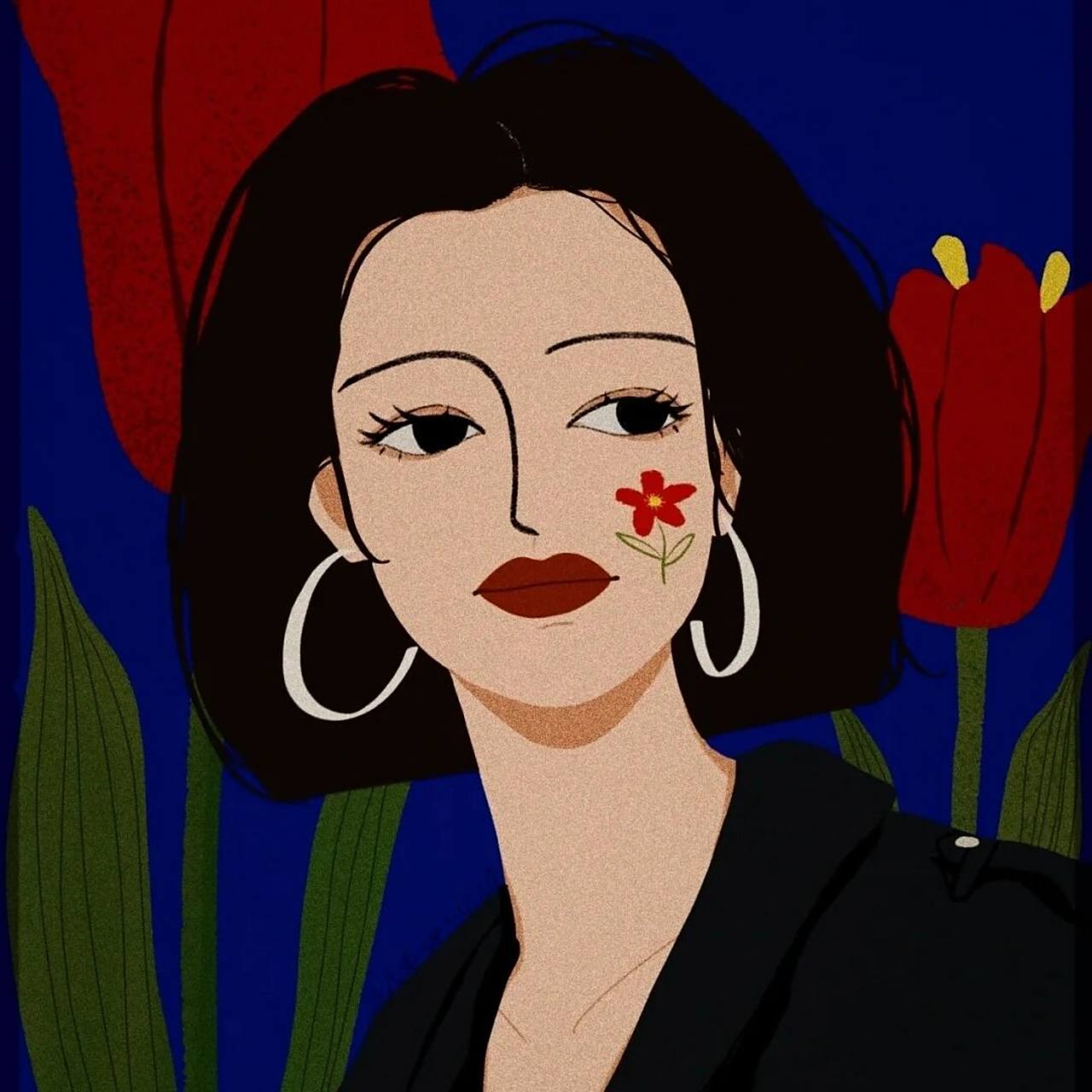 短发女生动漫头像 个人喜欢原作三九李呀