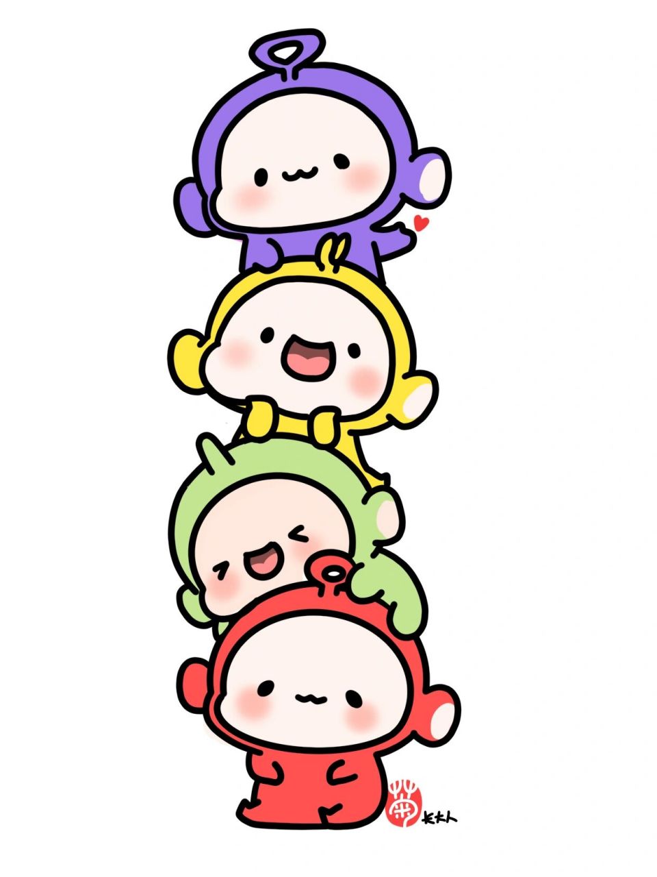 画一堆天线宝宝～     原创| 可不可以用来当宿舍四人组头像呢?