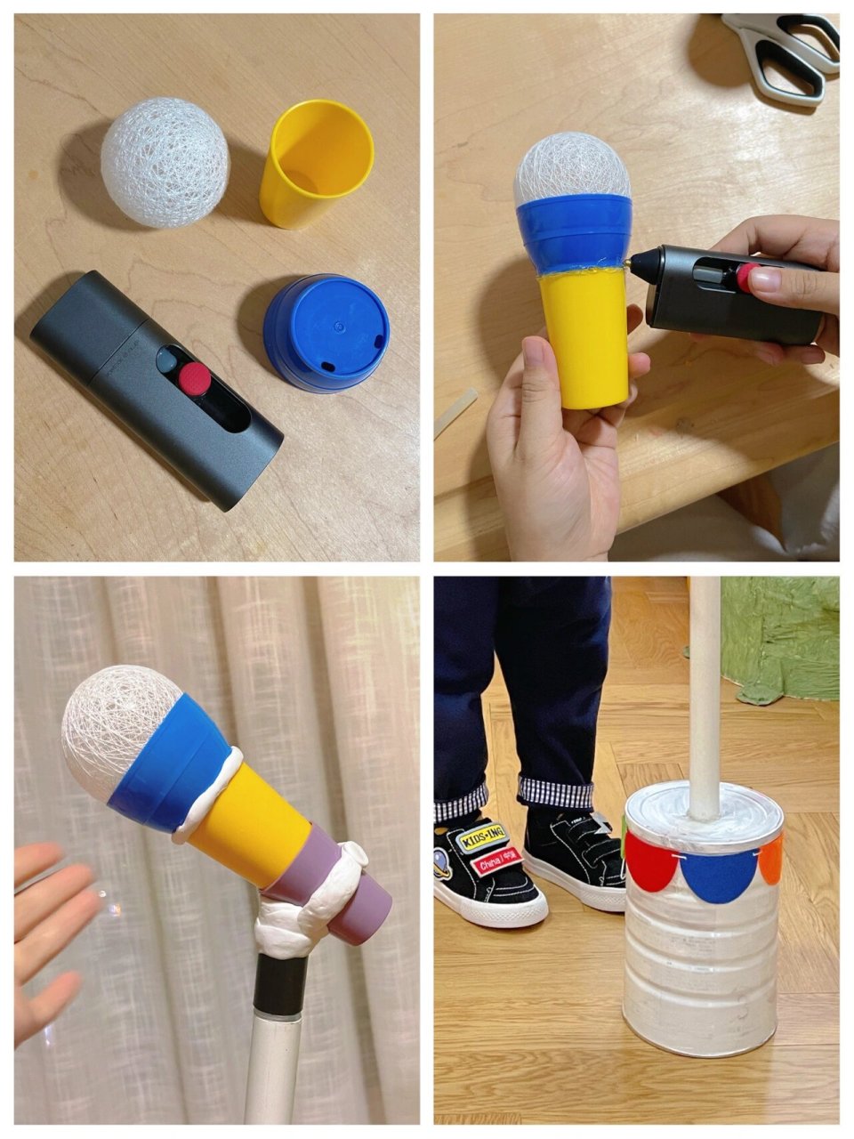 废物利用diy|幼儿园环创表演区|自制话筒🎤 儿话筒