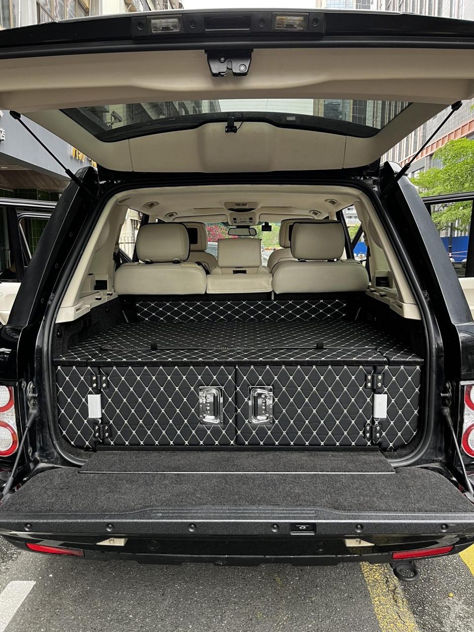 05-12款路虎揽胜后备箱储物箱收纳箱魔盒改床车户外露营长途旅行自驾