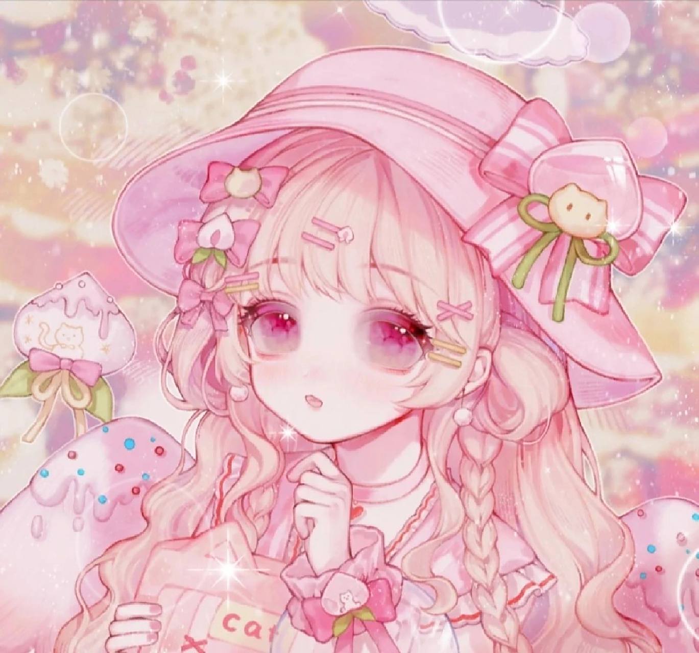 可爱少女粉色元气头像来啦 萌萌哒,又很元气的头像,你喜欢吗?