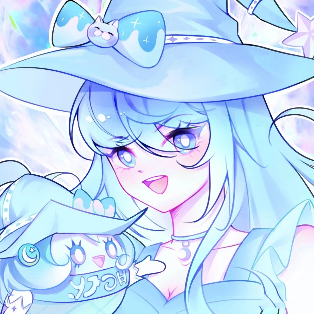 蛋仔拟人头像之彩虹糖魔女