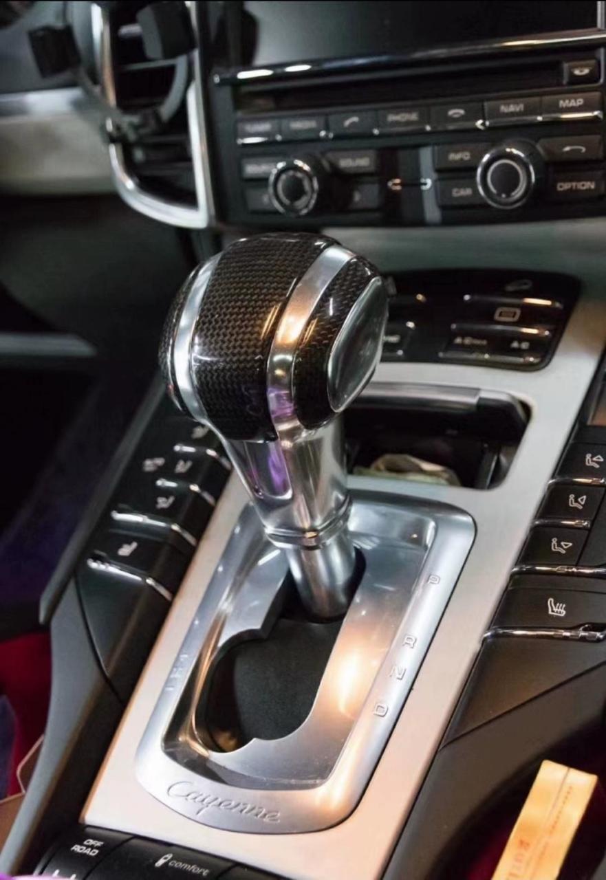 保时捷卡宴碳纤维飞机档把 适用于11-17年款卡宴