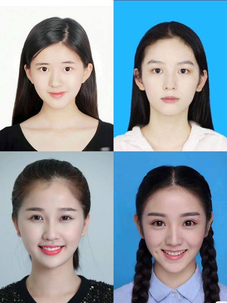 9596赵露思,周也,虞书欣,田曦薇,证件照!