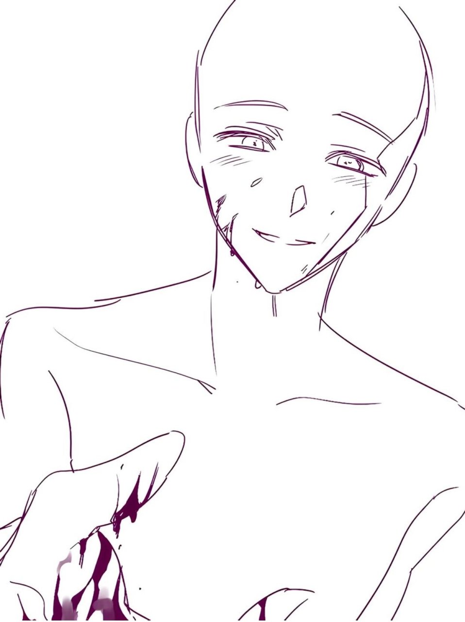 绘画素材|失去理智的表情,单人模板合集