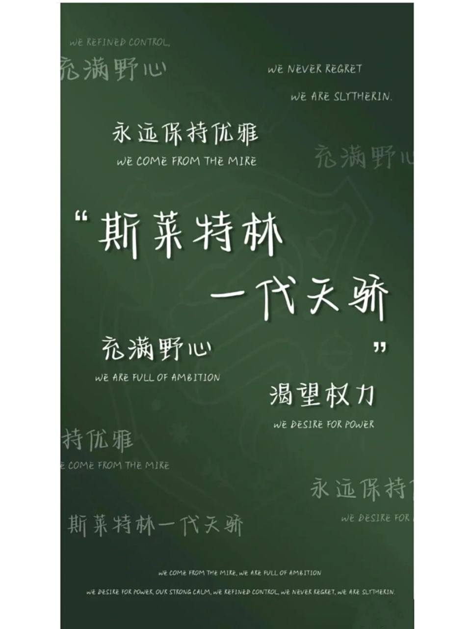 斯莱特林壁纸 斯莱特林yyds