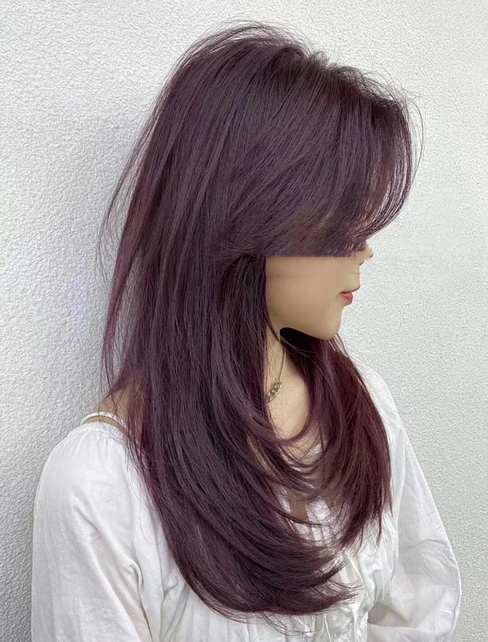 2023流行发色不用漂的黑加仑紫显白神仙发色     2023不用漂的黑加仑