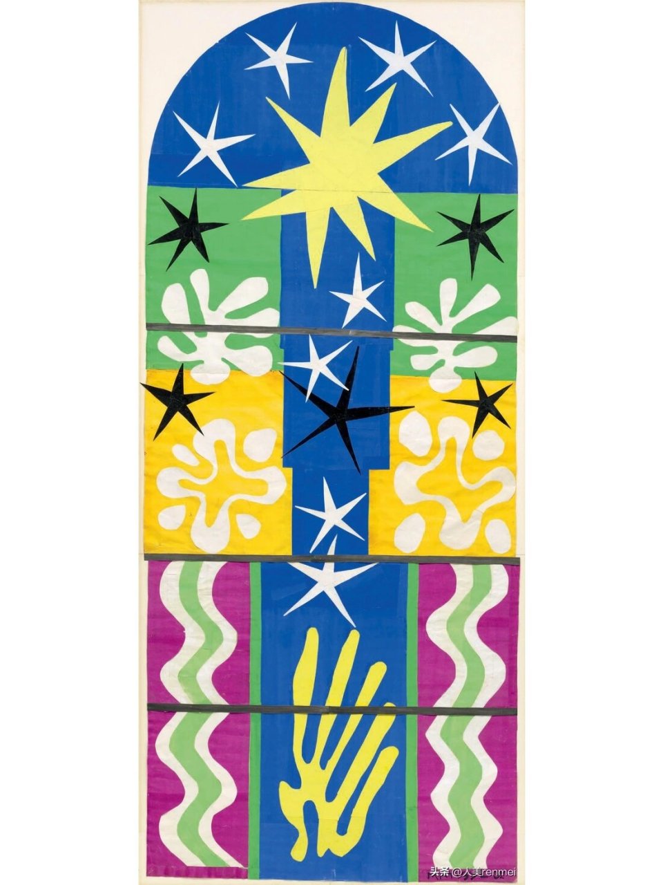 马蒂斯|90matisse·野兽派96大师7015剪纸 16615,《王者