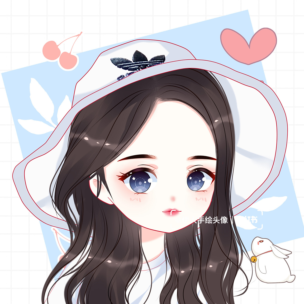 卡通q版 女生头像 超级可爱 情侣头像 女生头像 可爱个性 手绘 画画