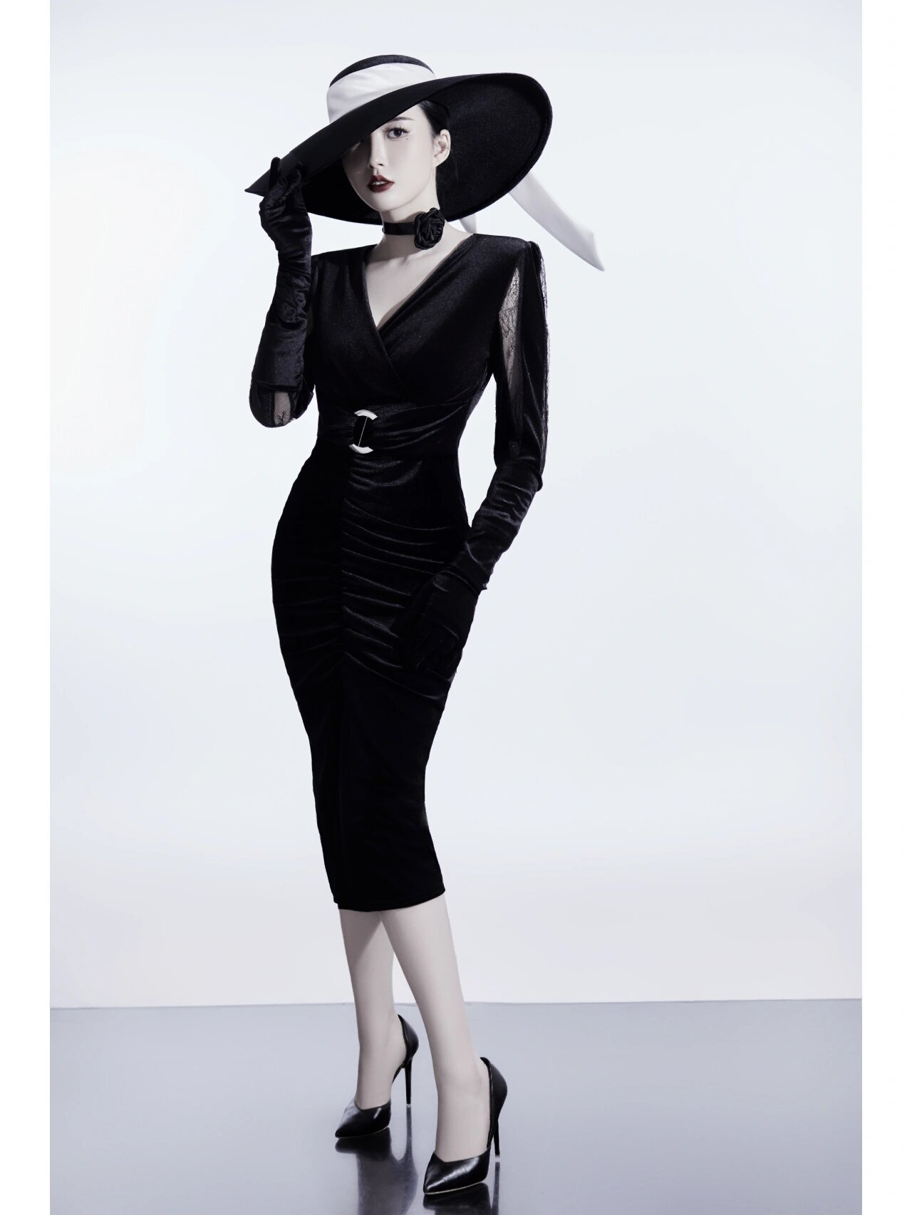 高贵冷艳94法式复古摩登女郎