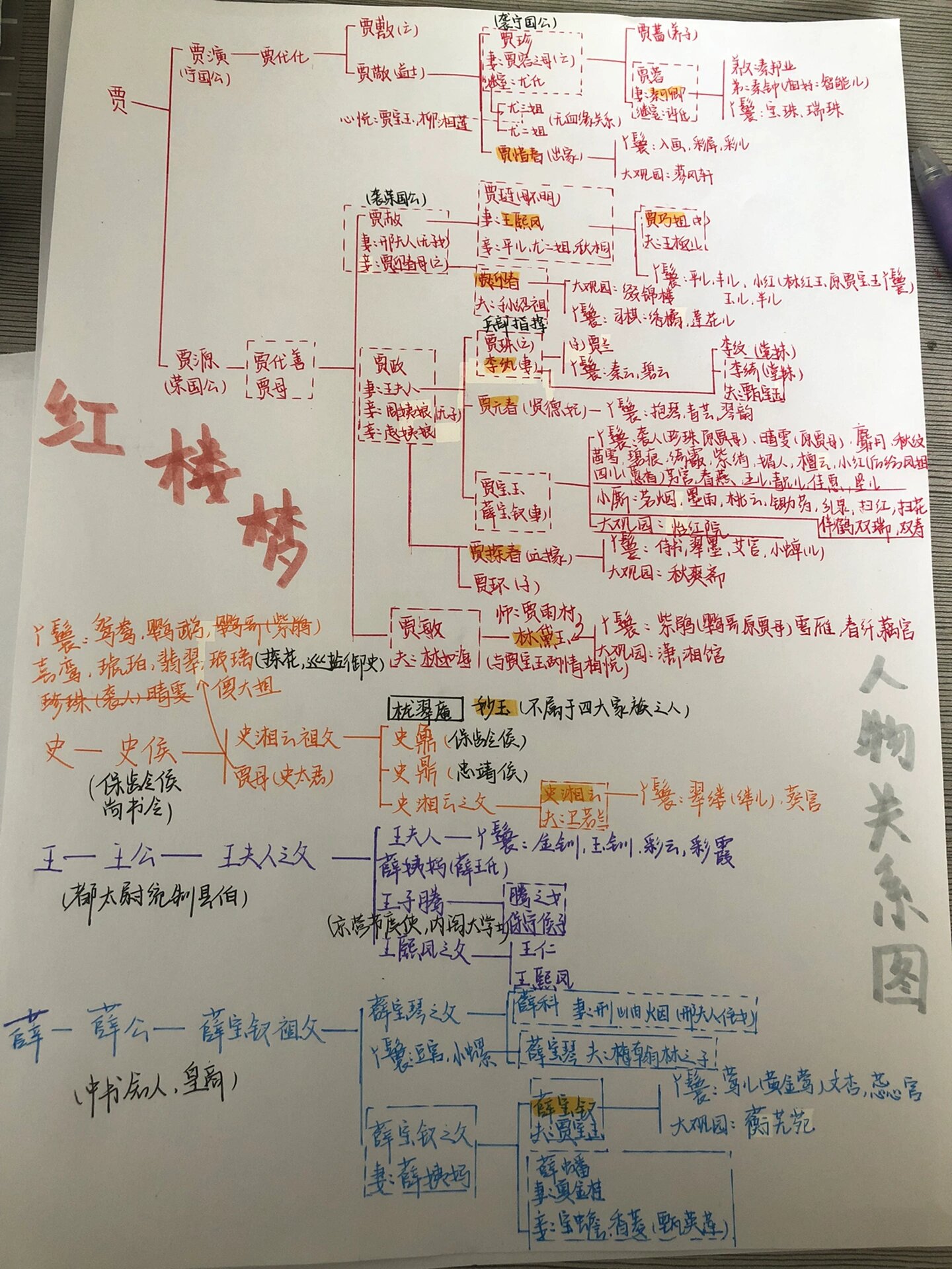 红楼梦人物关系图简单图片