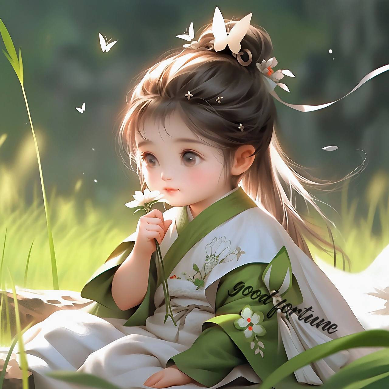 萌系/古风小仙女头像  晚霞与玫瑰共烩浪漫,你是我藏在心底的爱意泛滥