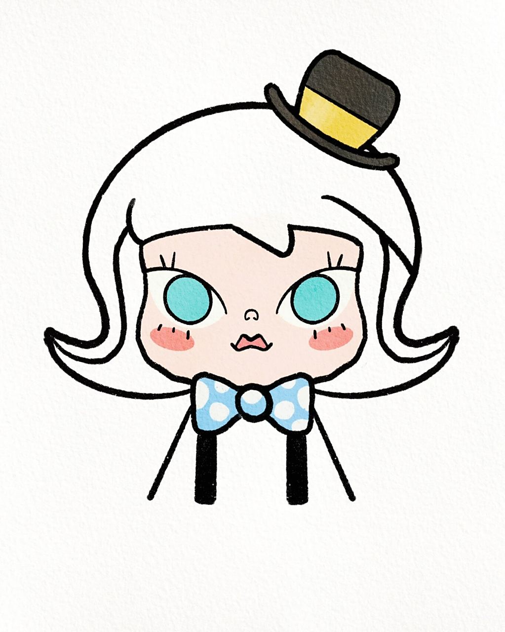 可爱泡泡玛特molly 简笔画头像 你最喜欢谁 .