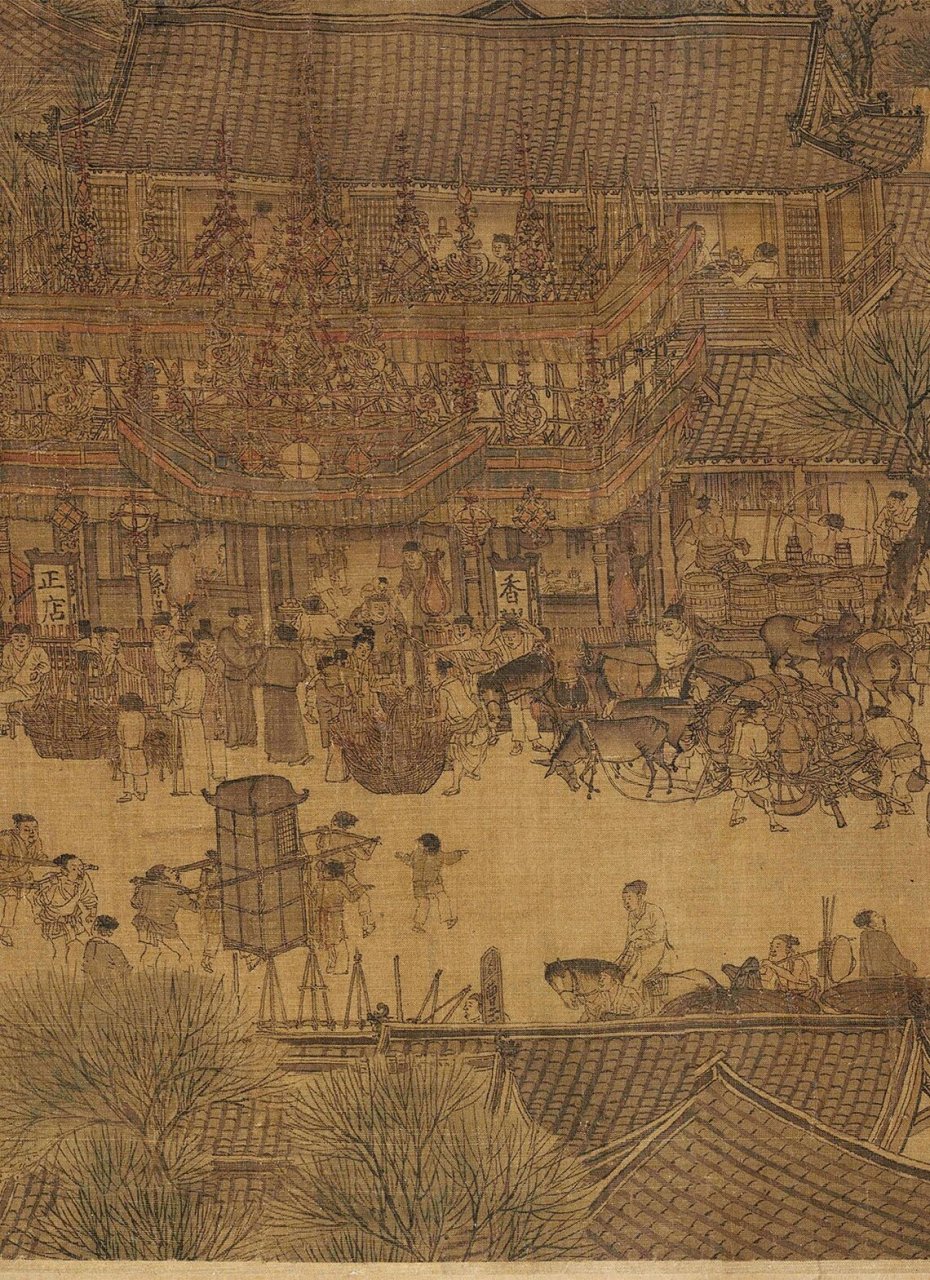 高清图 局部(3) 93北宋·张择端《清明上河图》高清图截取,细节之处