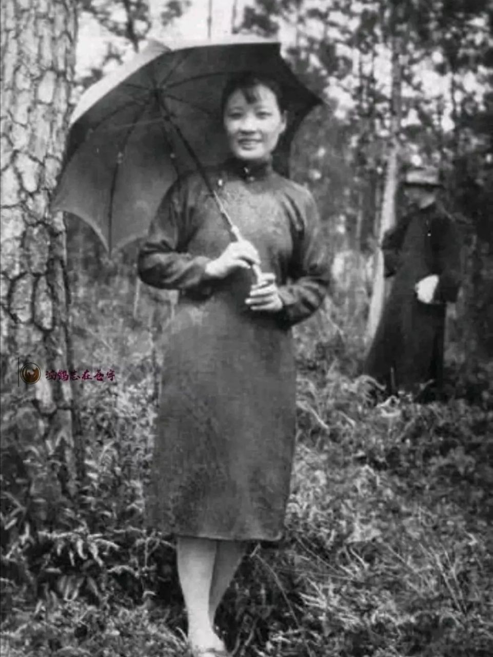 年轻时的宋美龄 一张宋美龄年轻时的老照片.