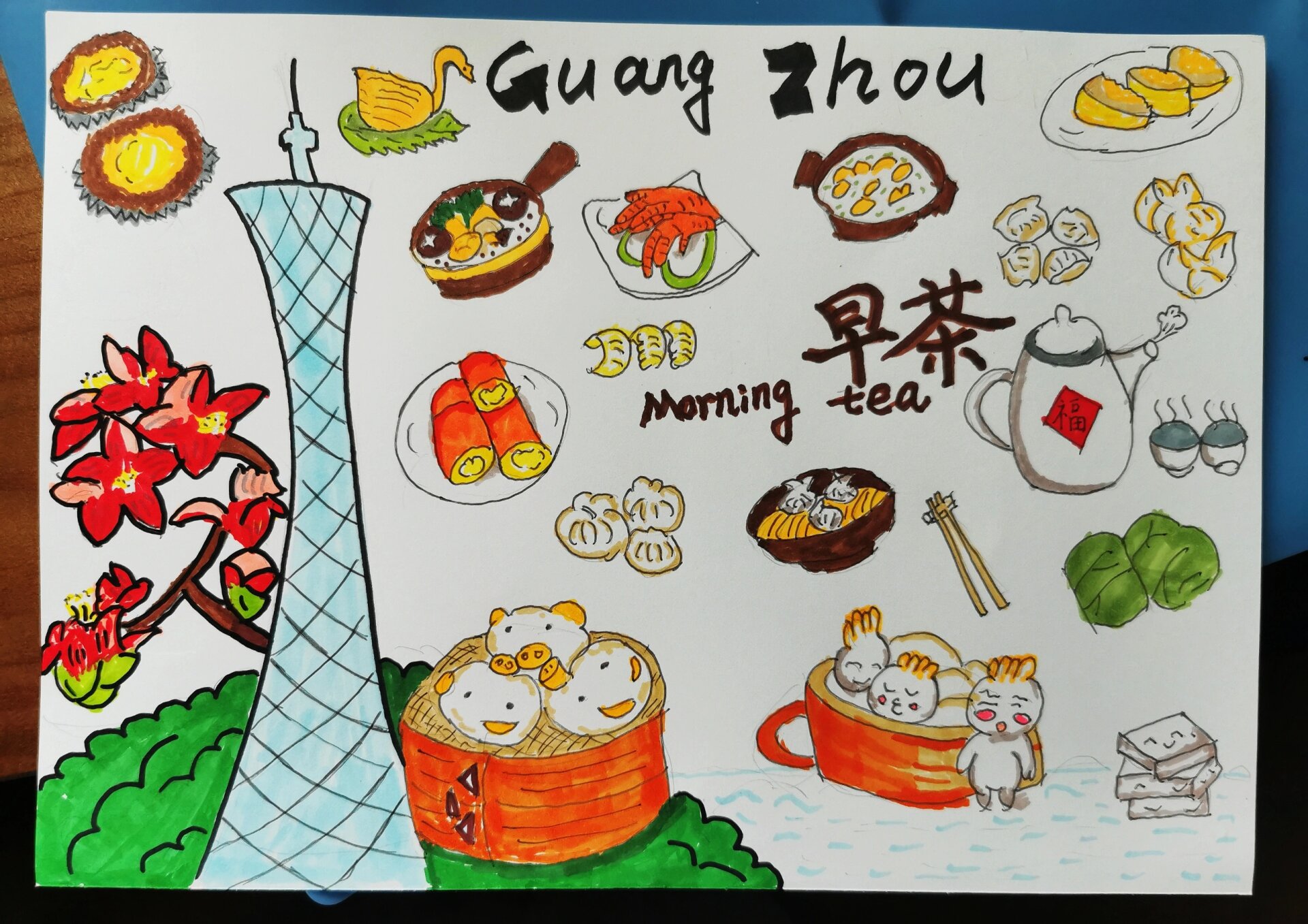 羊城/广州 景点/文化宣传手抄报
