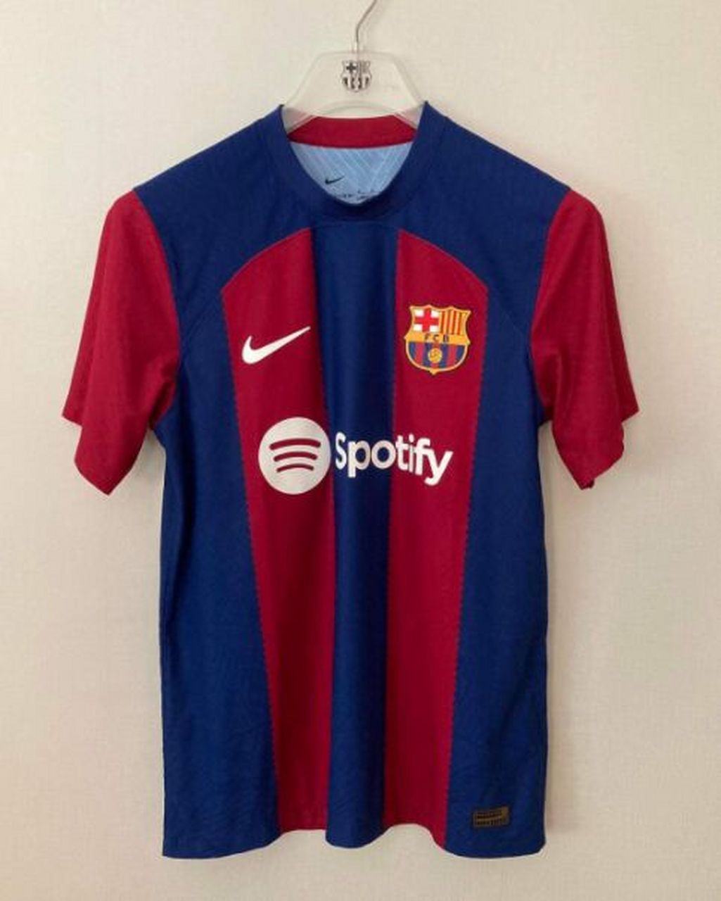 巴塞罗那2023-24赛季主场球员版球衣实物图 #足球#0202#小红书