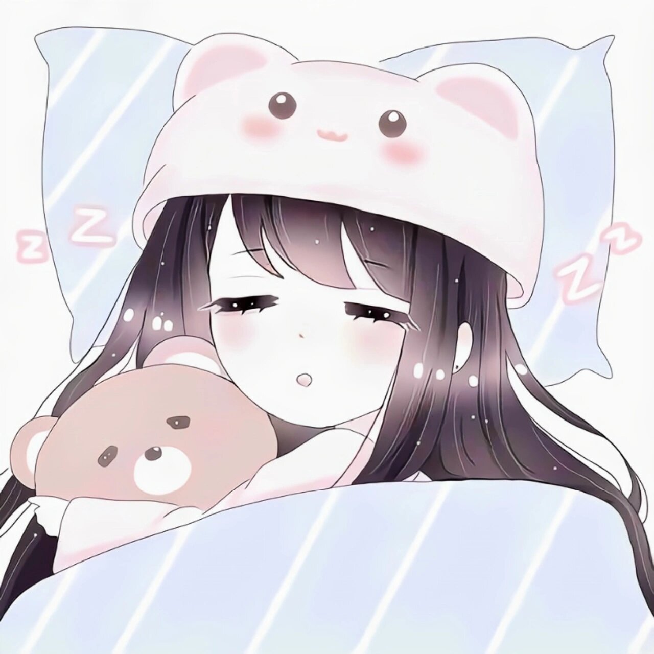 女生头像116‖手绘动漫可爱软萌q版卡通 "智者不如爱河,我是小笨蛋"