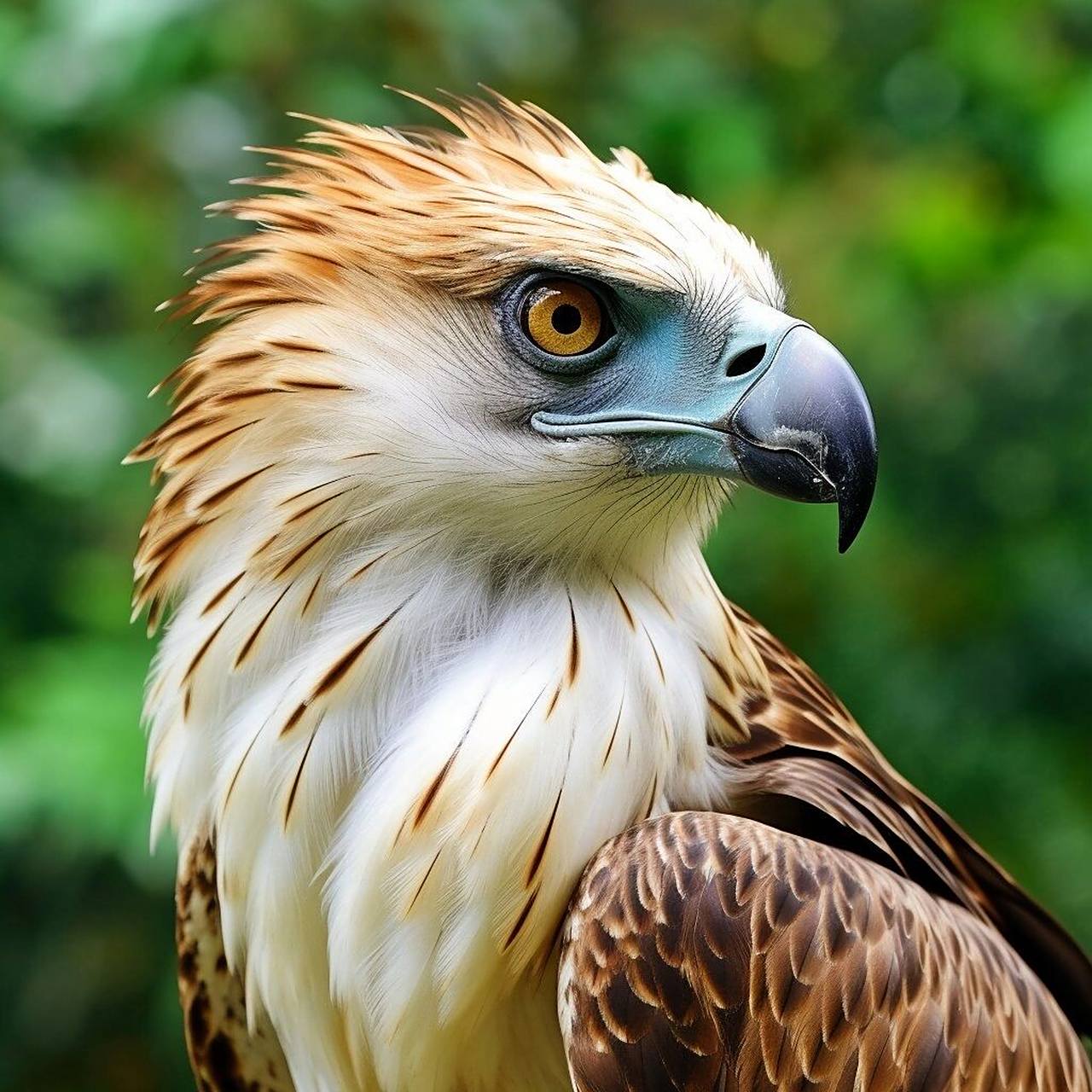 就长度和翼面而言,菲律宾鹰被认为是世界上现存鹰中最大的.