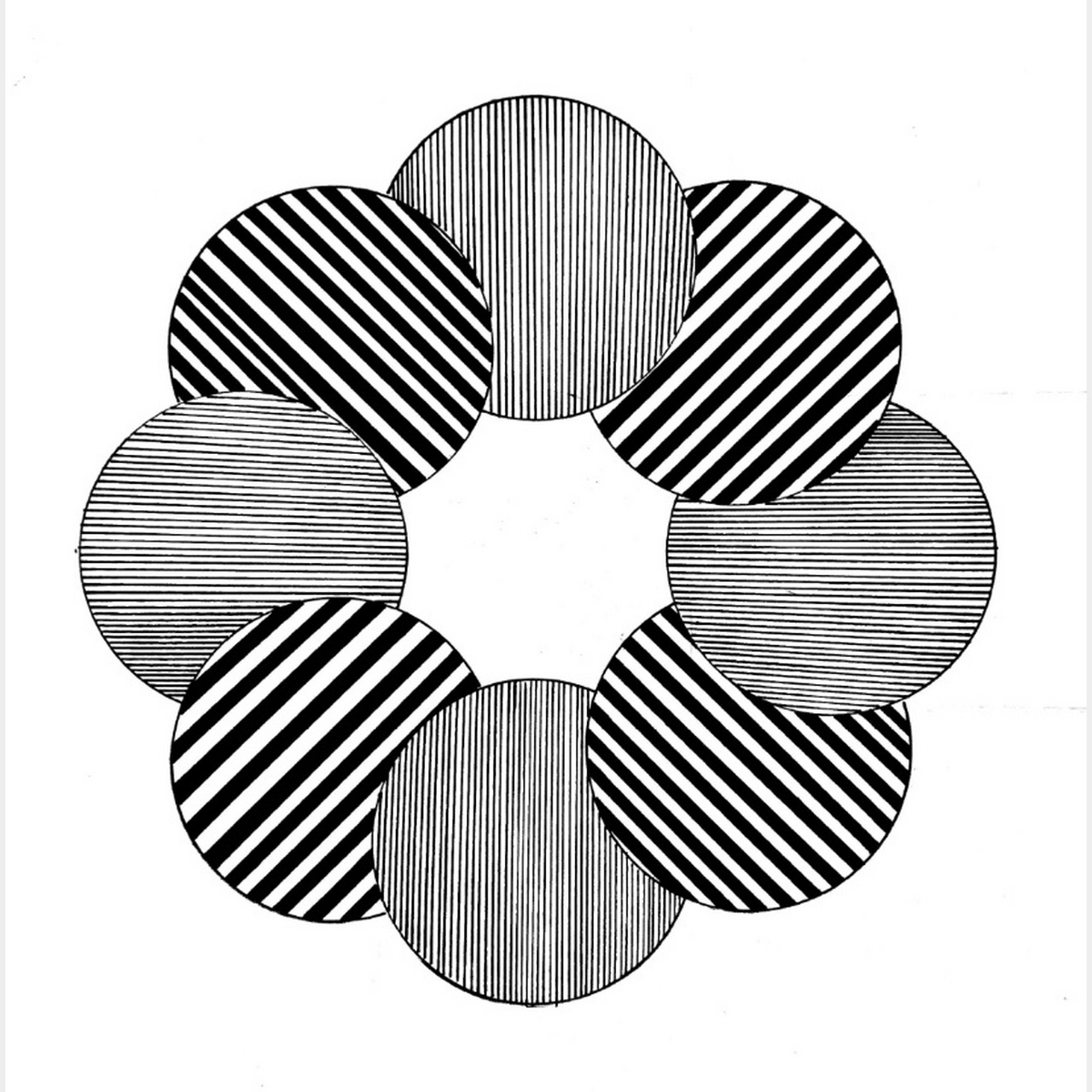 线的构成 作业要求: 25cmx25cm的卡纸 分别以直线(斜线) 几何曲线作4