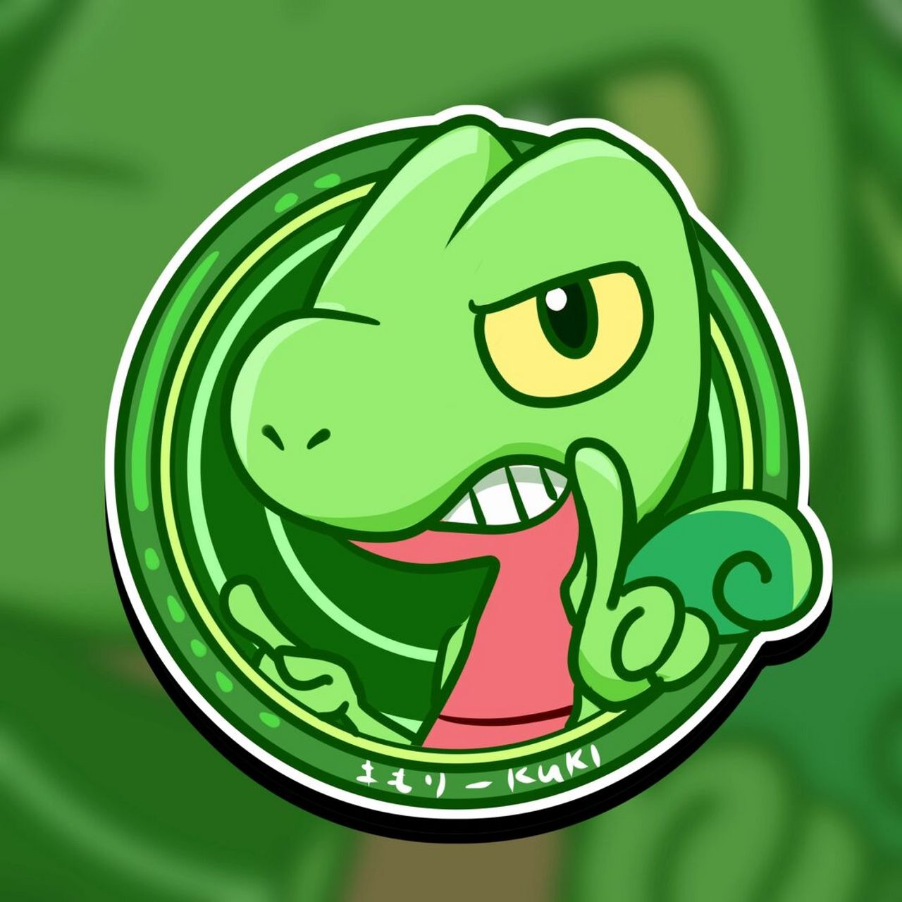 kuki插画—宝可梦头像(1) #草系御三家# #妙蛙种子# #菊草叶# #原创