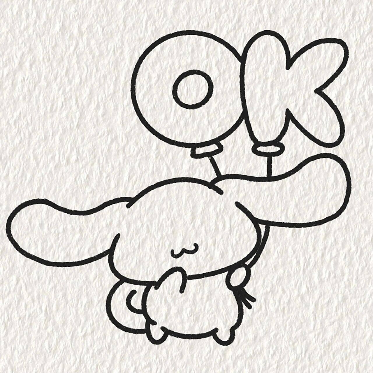 玉桂狗简笔画教程 狗哥太可爱了 临摹