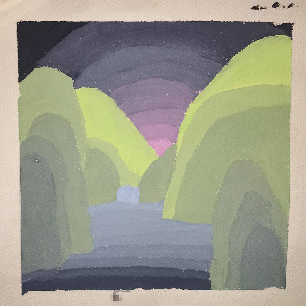 色彩构成 | 纯度推移作业 又是跟着学废的一天