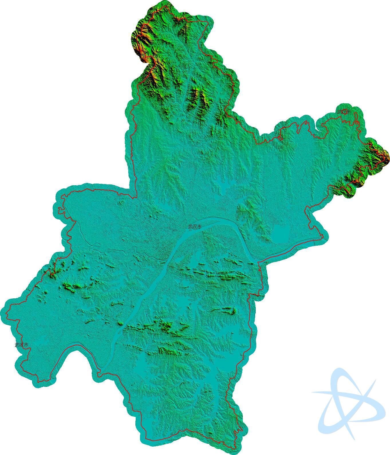 武汉市地形图