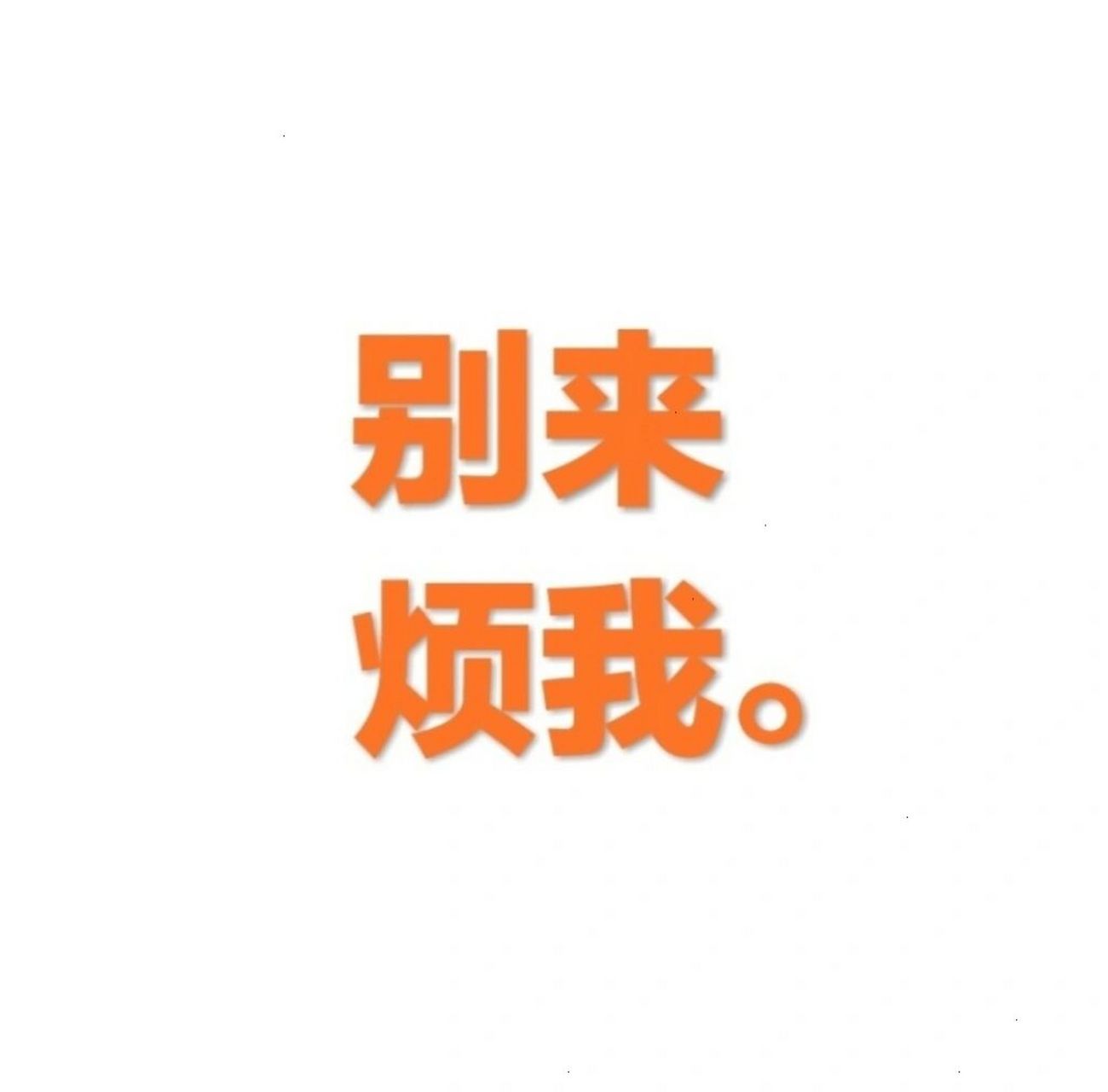 谁能拒绝莫仔的别来烦我微信头像呢 我还做了炫彩版