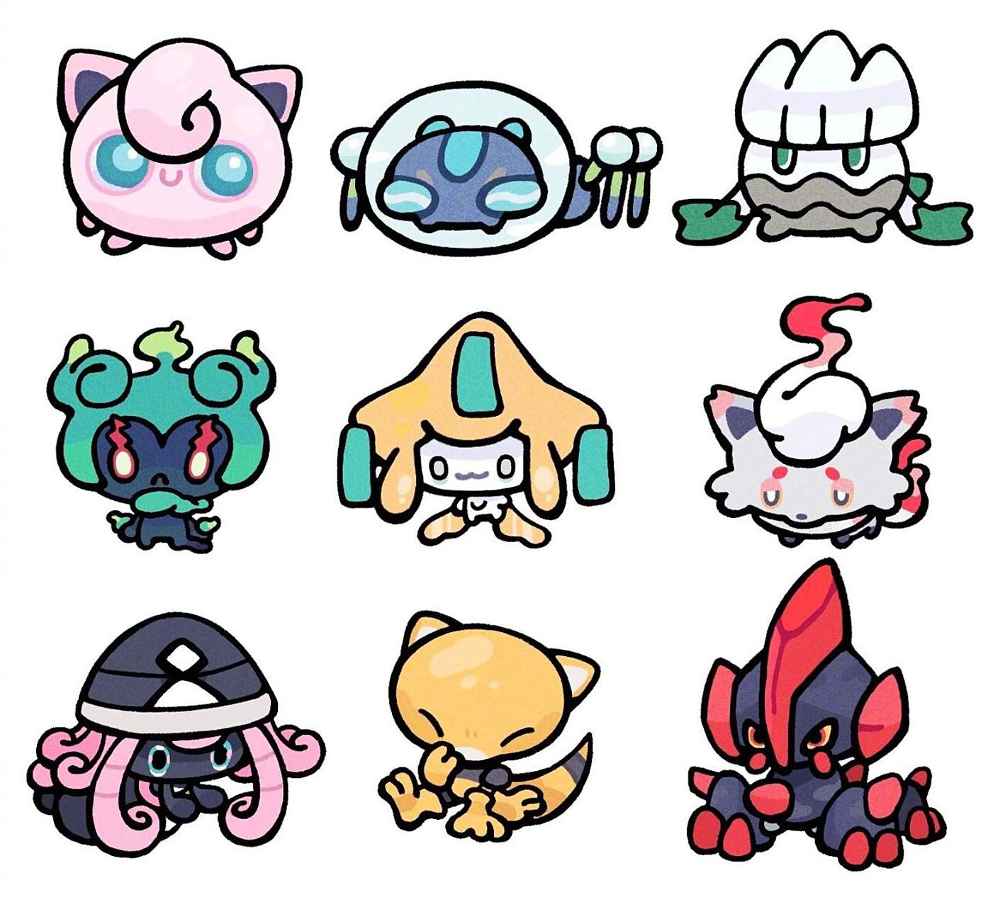 精灵宝可梦‖超可爱的q版宝可梦 有点像素风,但是也可爱.