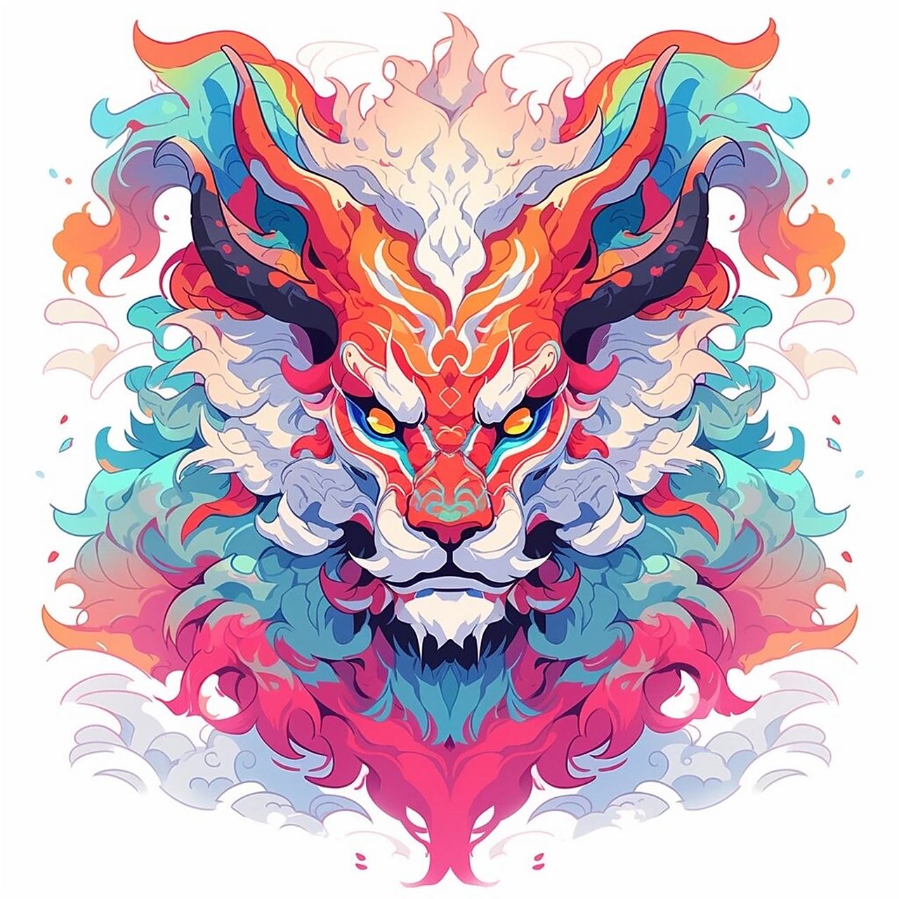 每日制作一款新头像--麒麟头像 这款是今天的麒麟系列的终章,算是各种