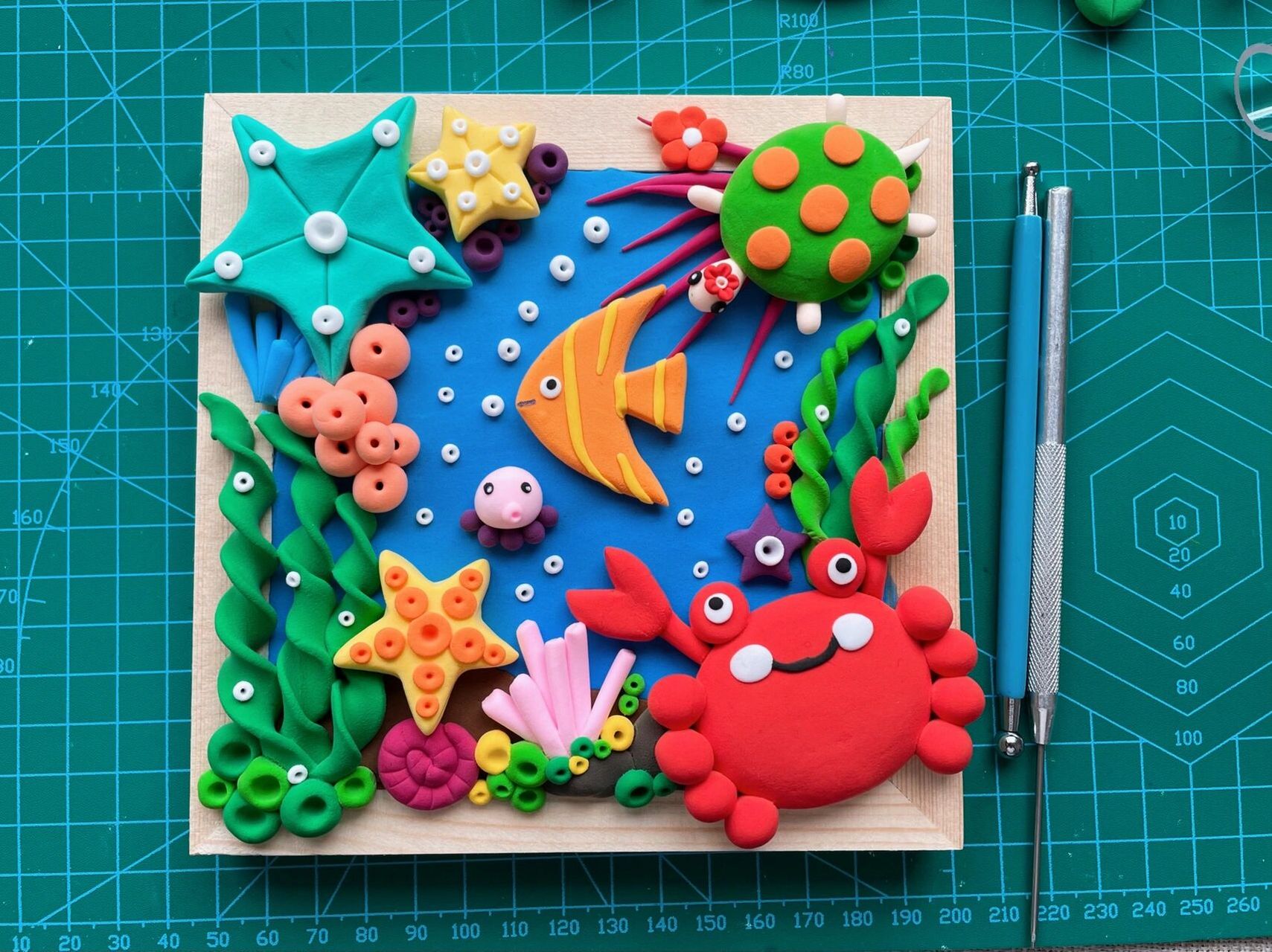 超轻粘土|相框画-海底小世界 02999698