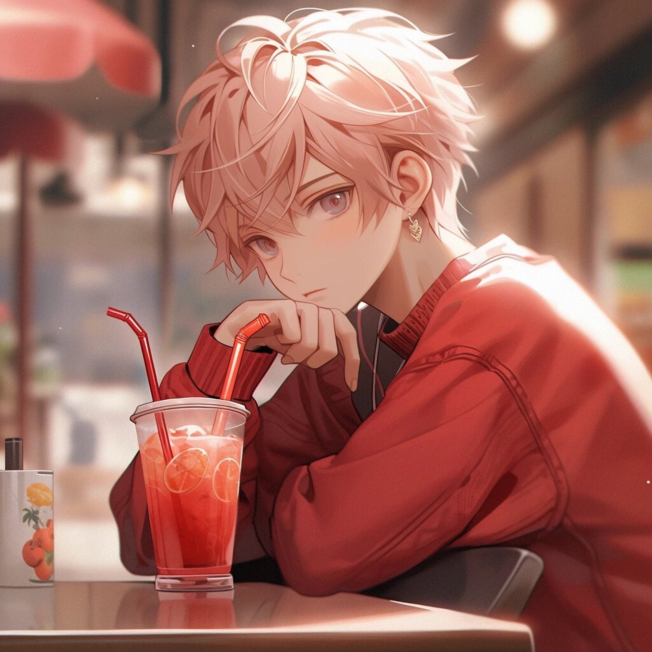 红色系情侣头像 #好看头像# #男生头像# #情侣头像分享# #情侣头像