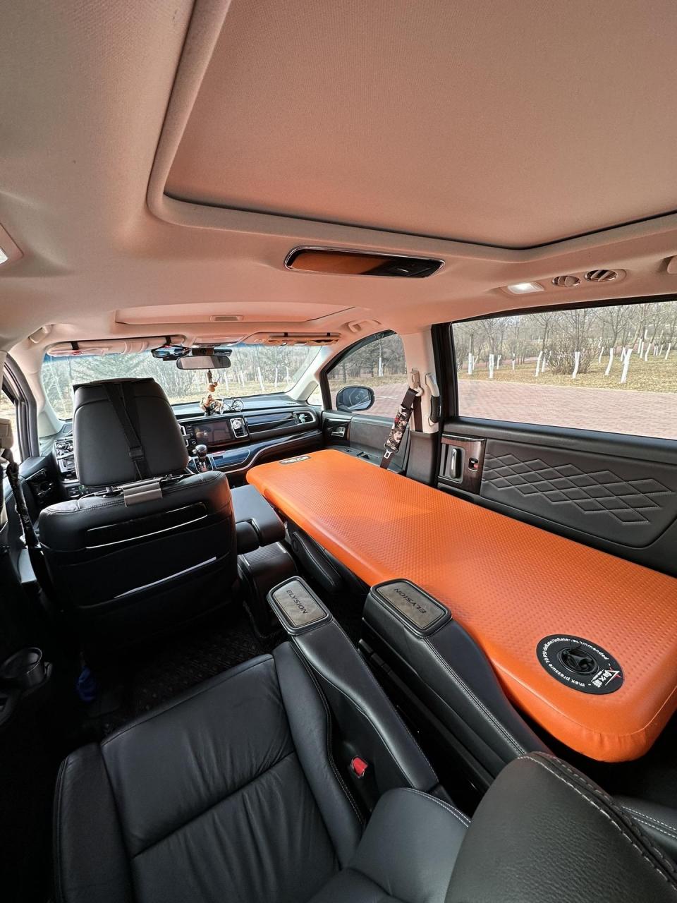 艾力绅的单人床双人床大模式.无损床车方案,嘎嘎硬,好收纳!