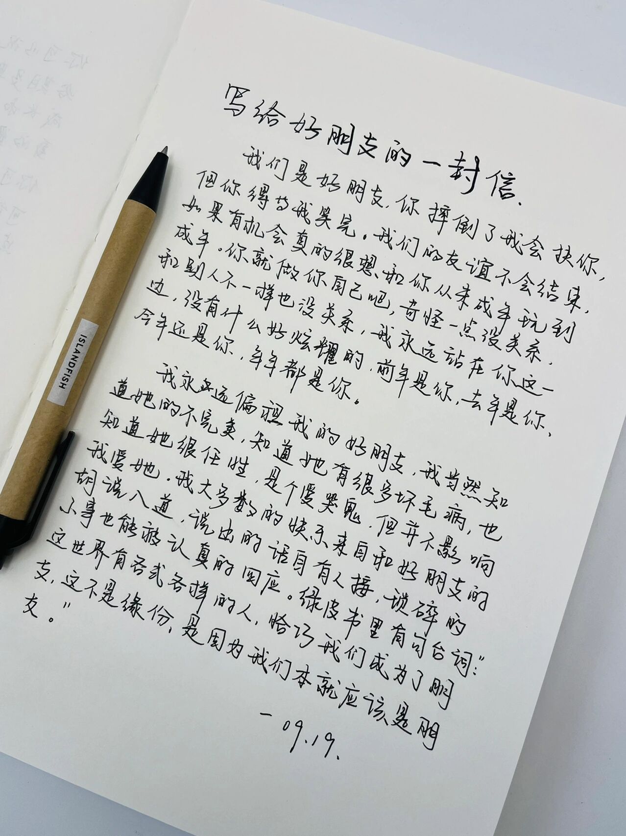 给朋友的一封信100字图片