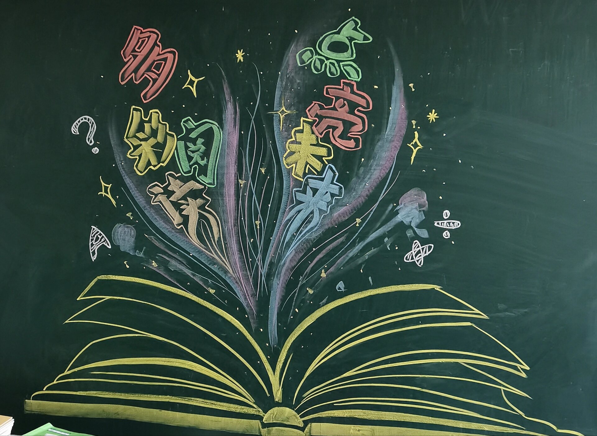 读书节黑板报来了