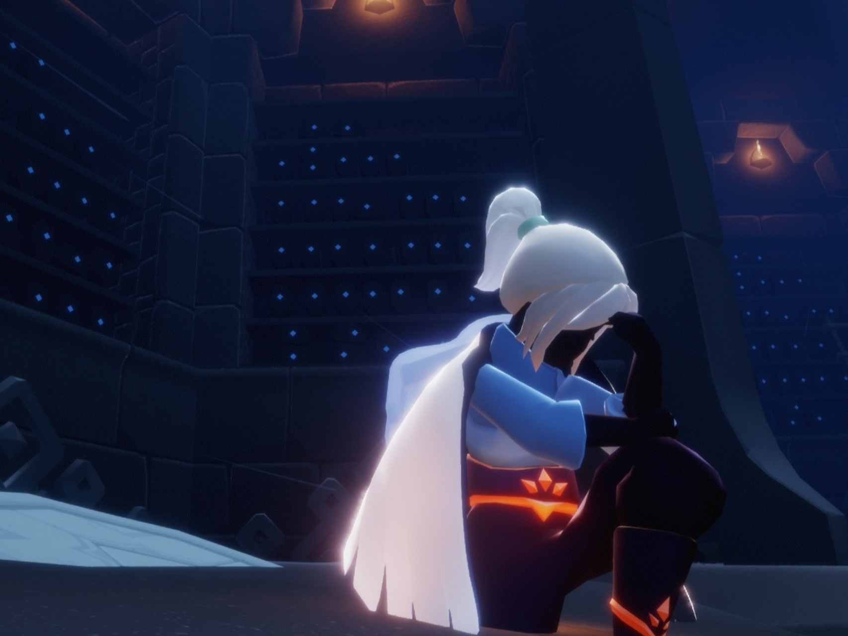 光遇穿搭之把萌新套装穿出高级感(4) a爆的御姐马尾及百搭白斗 真是yy