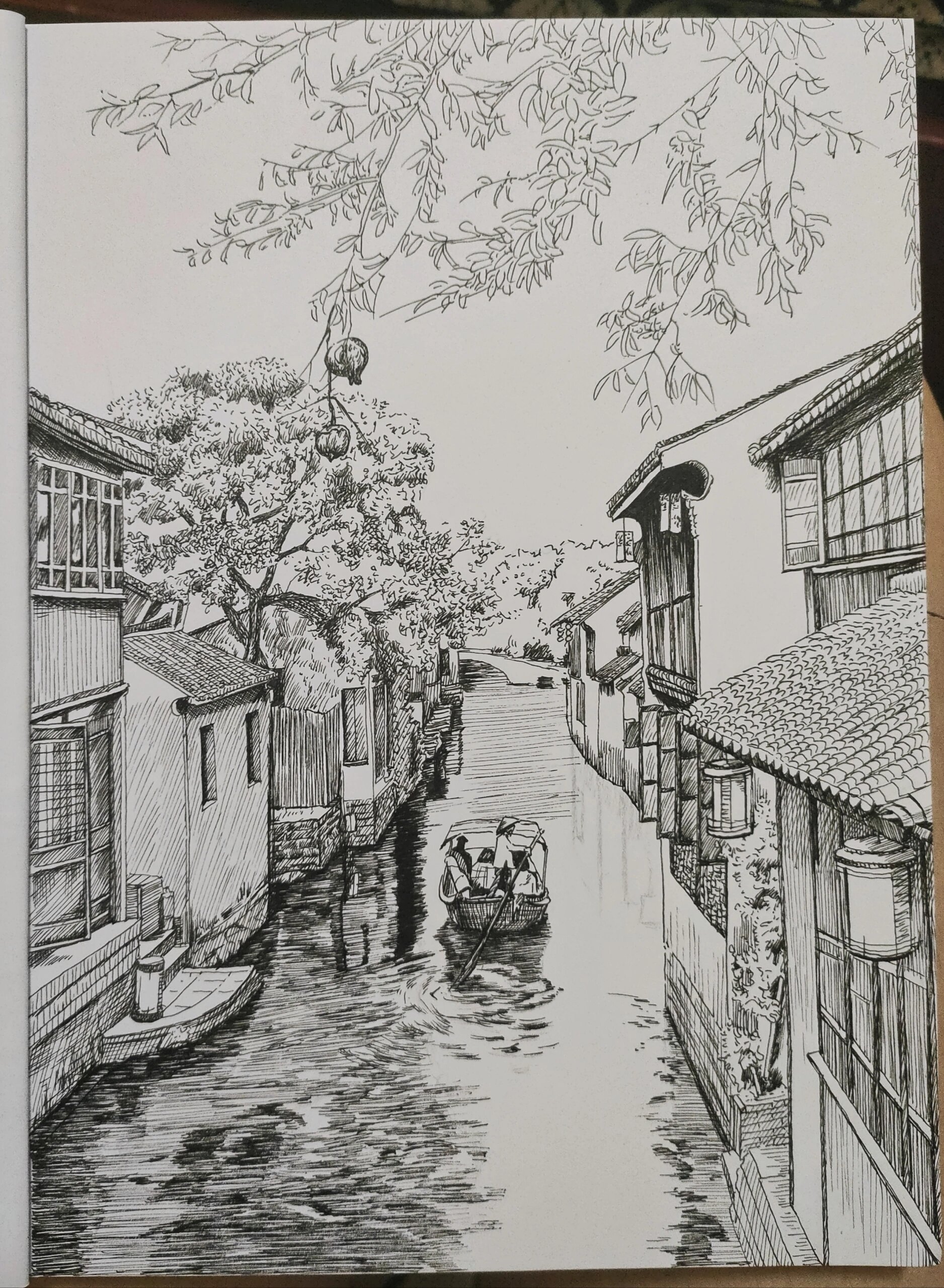 江南风景照片写生