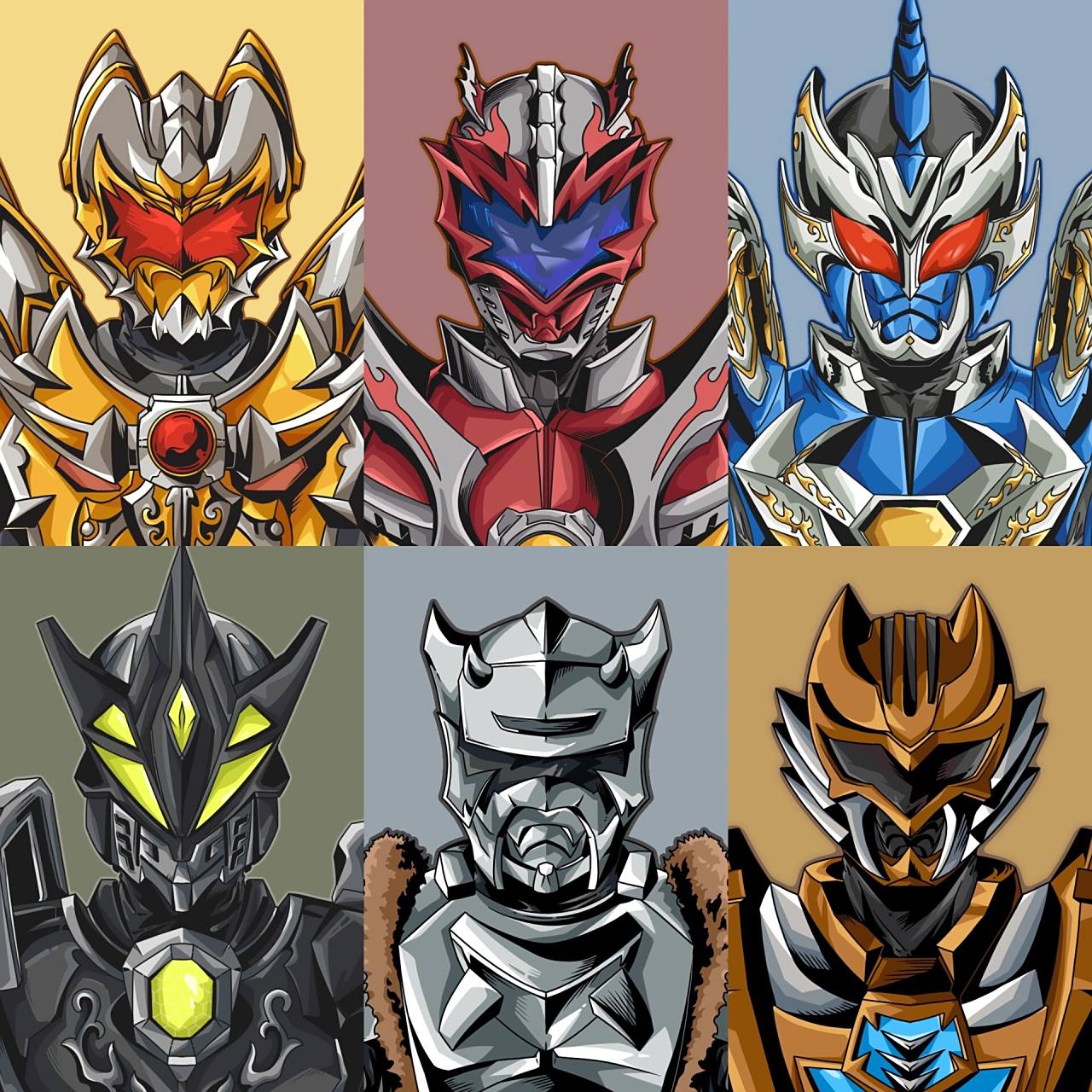 一代铠甲勇士头像来啦～ 炎龙侠 升腾炎上就是焰火的力量 无限 就是火