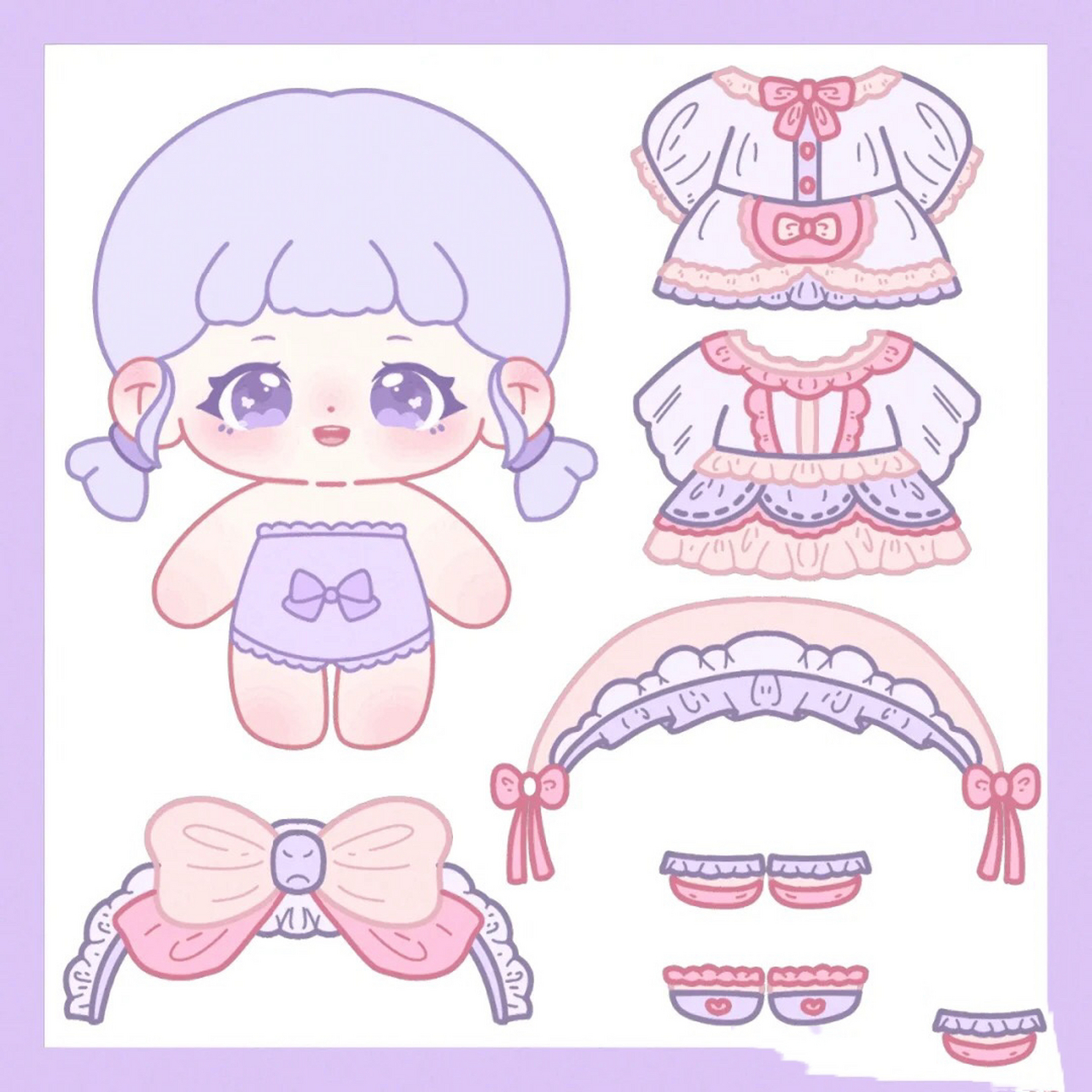 棉花娃娃素材 懒得打字,文明观看