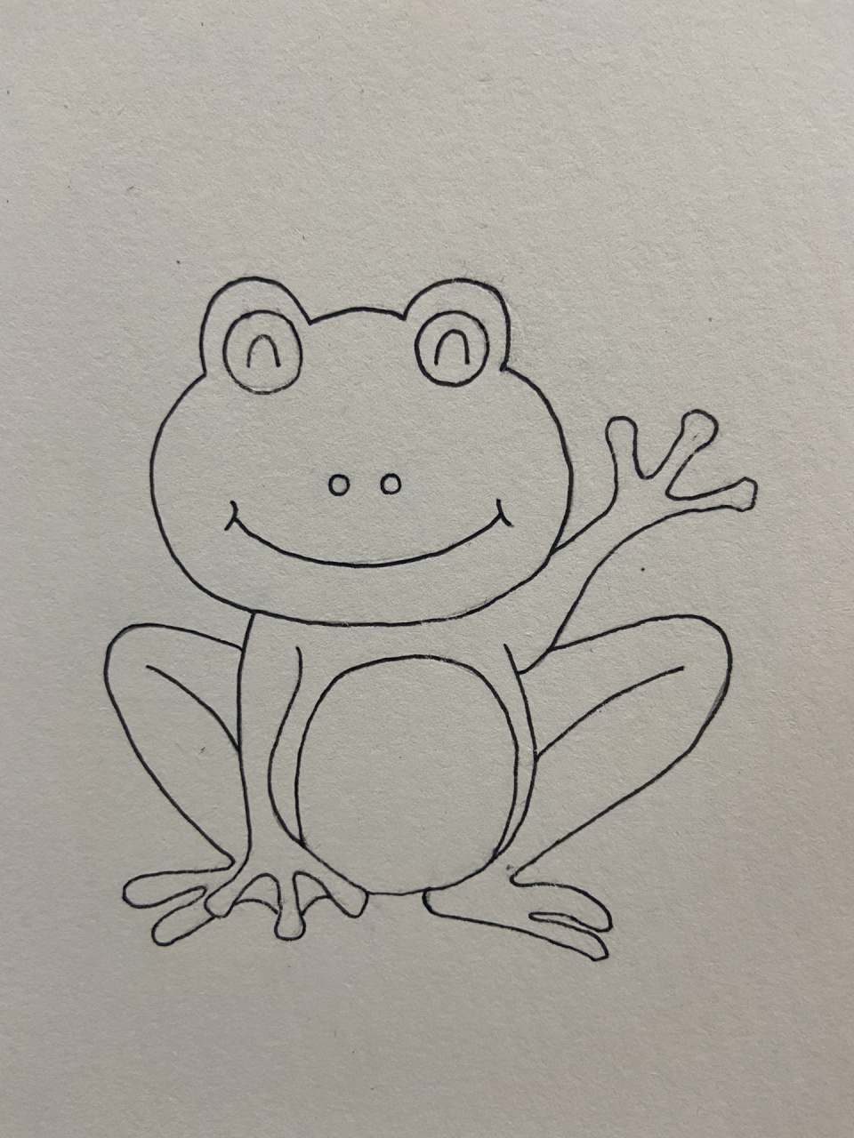 青蛙简笔画可爱简单图片
