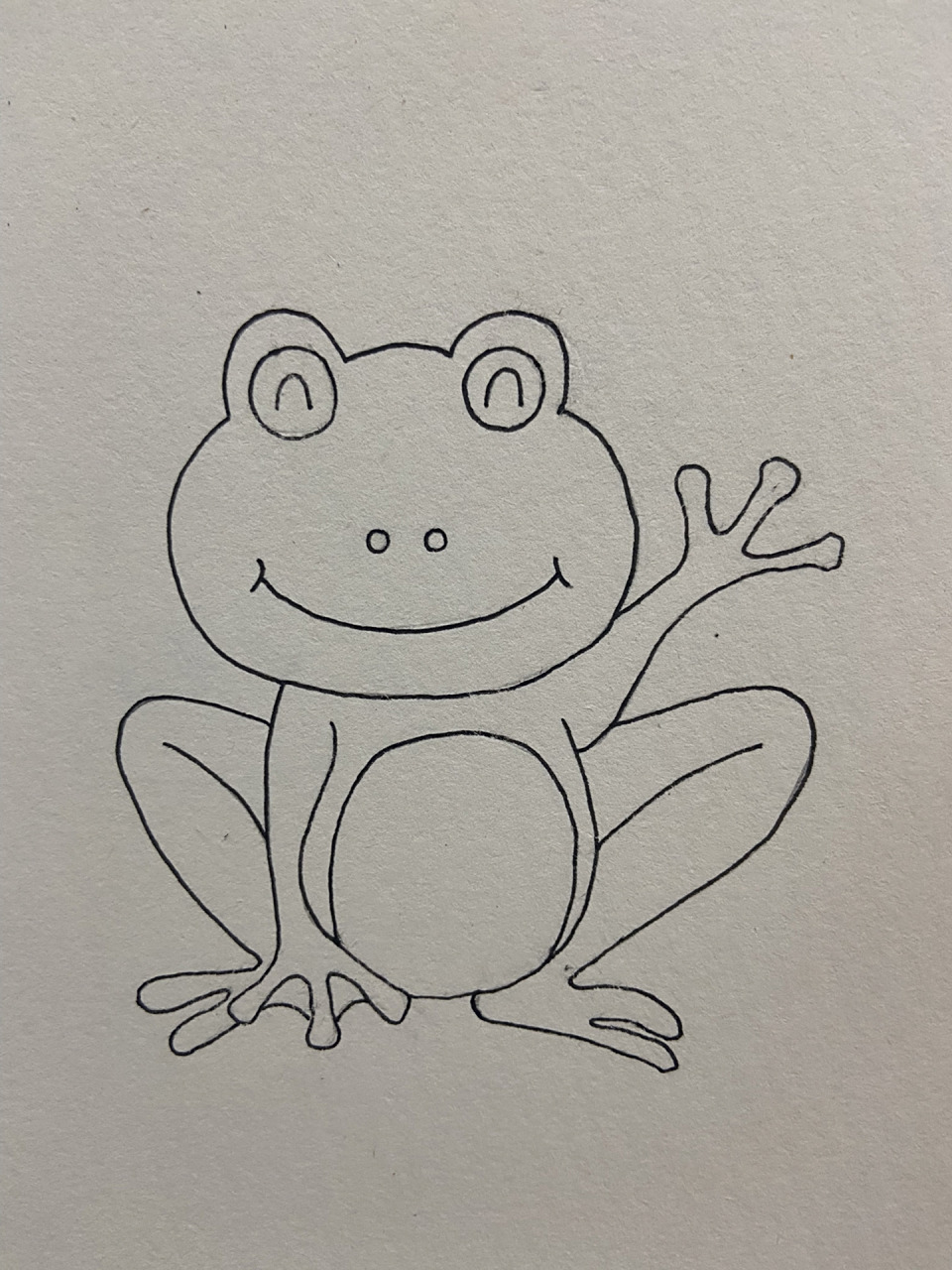 青蛙 简笔画 手绘