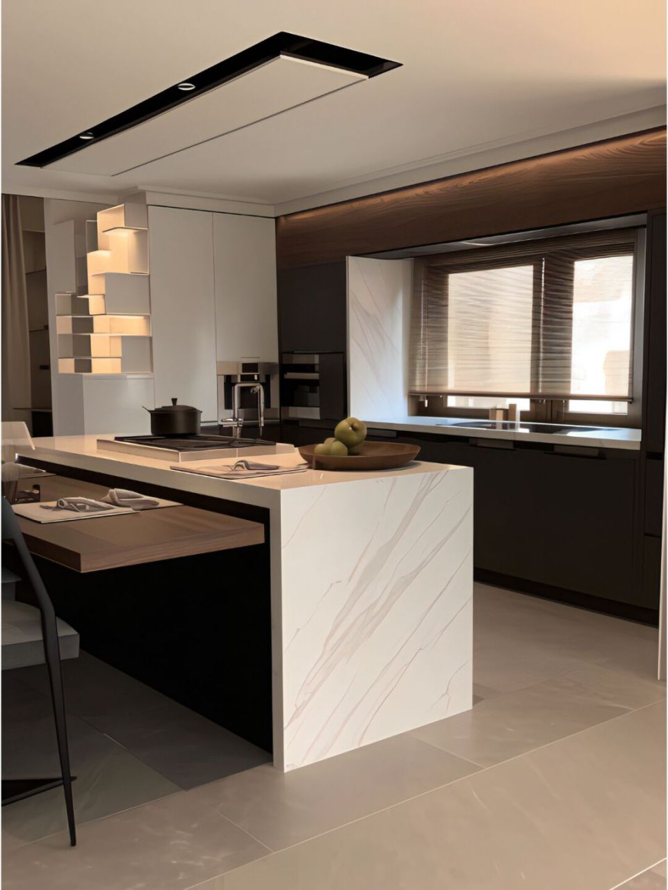 备餐台都差不多,备餐台作出与之不同的感觉 #装修案例#  #室内