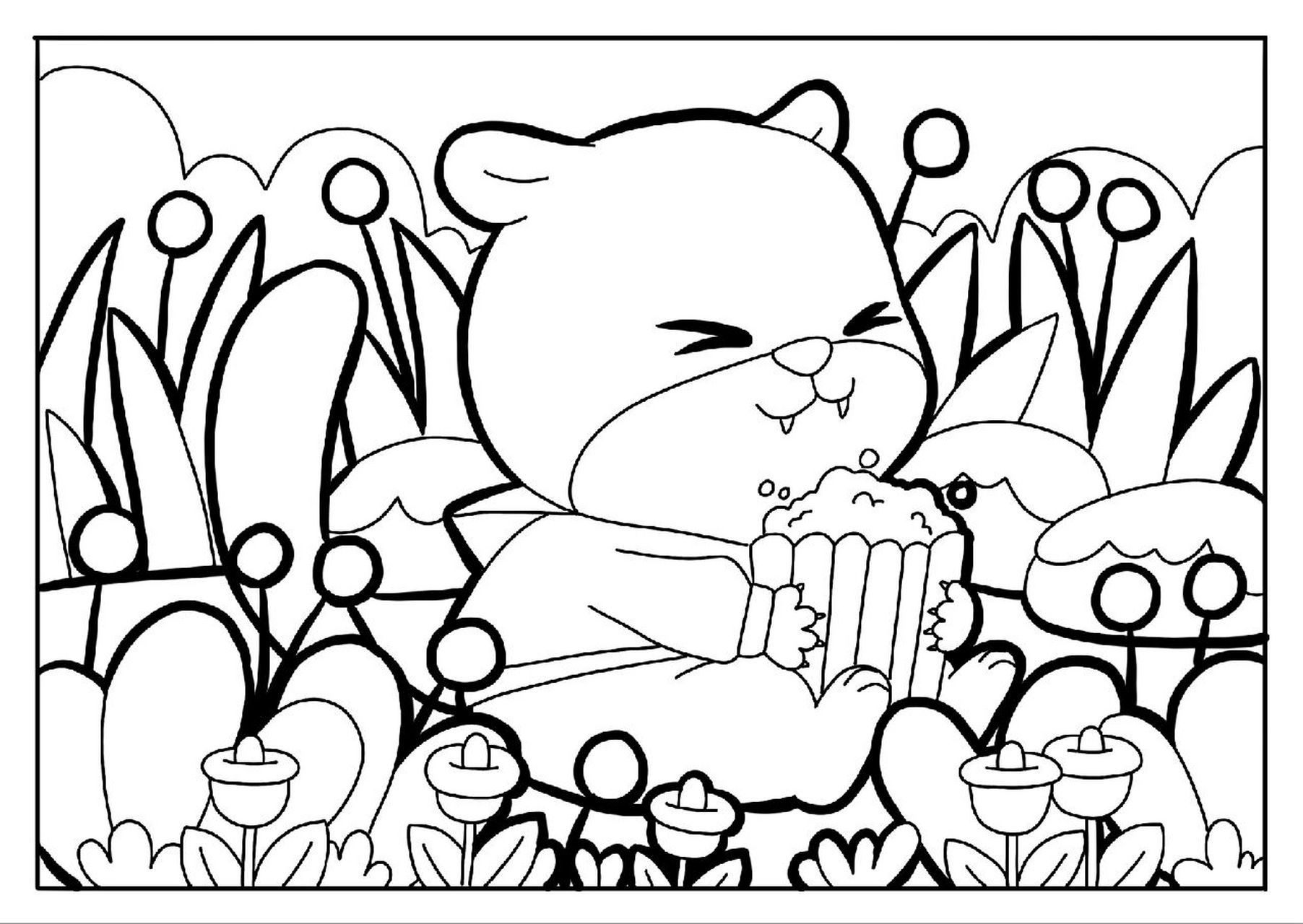 原创主题儿童画/场景素材/卡通动物/马克笔 再分享一波无水印