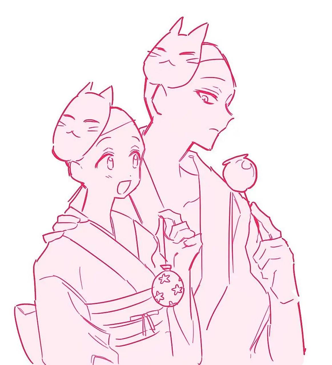 双人甜蜜互动姿势素材,故事感非常强,想要画cp的宝宝们可以收藏起来