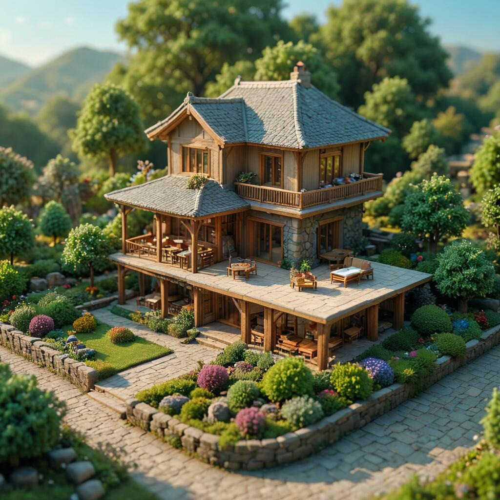 迷你世界的乡村别墅,却是多少人心中的渴望